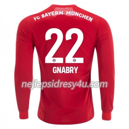 Fotbalový Dres FC Bayern Mnichov Serge Gnabry 22 Domácí 2019/20 Dlouhý Rukáv